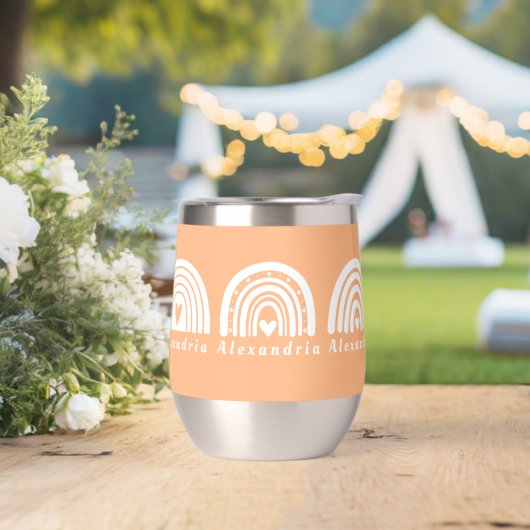 Gepersonaliseerde regenbogen perzik (Huwelijk)