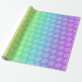 Gepersonaliseerde regenboog cadeaupapier (Uitgerold)
