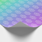 Gepersonaliseerde regenboog cadeaupapier (Hoek)