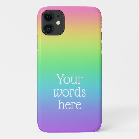 Gepersonaliseerde regenboog Case-Mate iPhone case (Achterkant)