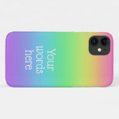 Gepersonaliseerde regenboog Case-Mate iPhone case (Achterkant (horizontaal))