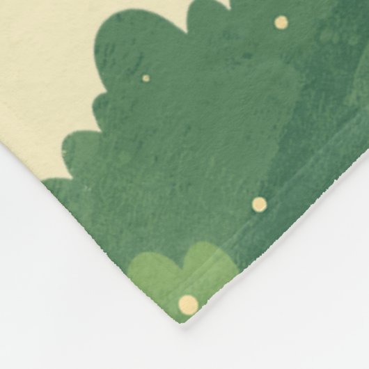 Gepersonaliseerde regenboog eekhoorn fleece deken (Hoek)