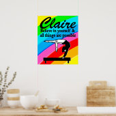 GEPERSONALISEERDE REGENBOOG GYMNASTIEK POSTER (Keuken)