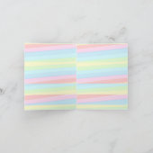 GEPERSONALISEERDE REGENBOOG IK HOU VAN GYMNASTIEK  NOTITIEKAARTJE (Binnen)