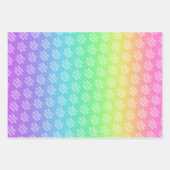 Gepersonaliseerde regenboog inpakpapier vel (Voorkant)