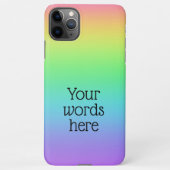 Gepersonaliseerde regenboog iPhone hoesje (Achterkant)