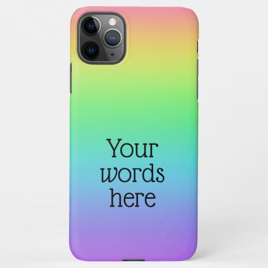 Gepersonaliseerde regenboog iPhone hoesje (Achterkant)