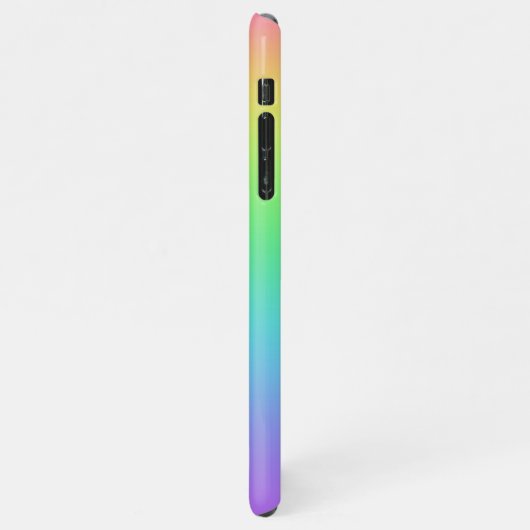 Gepersonaliseerde regenboog iPhone hoesje (Linkerkant)