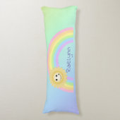Gepersonaliseerde regenboog lichaamskussen (Voorkant Verticaal)