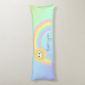 Gepersonaliseerde regenboog lichaamskussen (Achterkant (Verticaal))