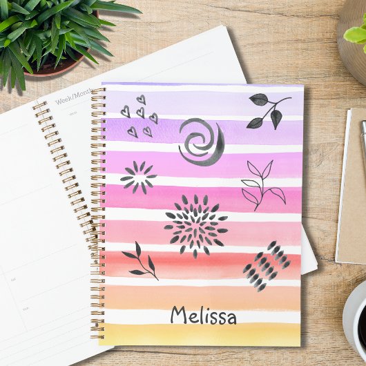 Gepersonaliseerde regenboog planner
