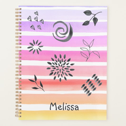 Gepersonaliseerde regenboog planner (Voorkant)