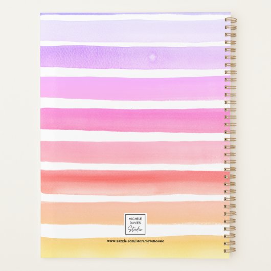 Gepersonaliseerde regenboog planner (Achterkant)