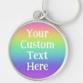 Gepersonaliseerde regenboog sleutelhanger (Voorkant)