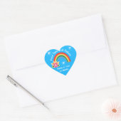 Gepersonaliseerde Regenboog Stickers Jouw tekst, K (Envelop)