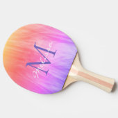 Gepersonaliseerde regenboog tafeltennisbatje (Zijkant)