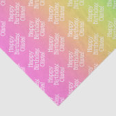 Gepersonaliseerde regenboog tissuepapier (Detail)