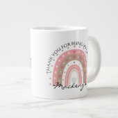 Gepersonaliseerde regenboog Voeg bericht en naam t Grote Koffiekop (Voorkant rechts)