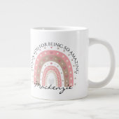 Gepersonaliseerde regenboog Voeg bericht en naam t Grote Koffiekop (Rechts)