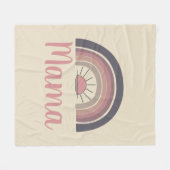 Gepersonaliseerde regenboog zon Mama Fleece Deken (Voorkant (Horizontaal))