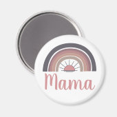 Gepersonaliseerde regenboog zon Mama Magneet (Voorkant / Achterkant)