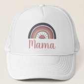 Gepersonaliseerde regenboog zon Mama Trucker Pet (Voorkant)