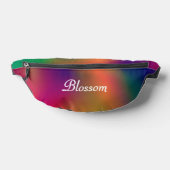 Gepersonaliseerde regenboogbloesem heuptasje (Liggend)