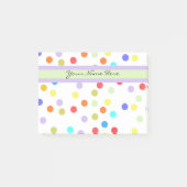 Gepersonaliseerde regenboogConfetti voor haar Post-it® Notes (Voorkant)