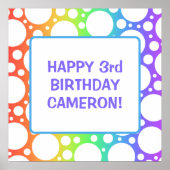 Gepersonaliseerde regenboogdag poster (Voorkant)