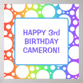 Gepersonaliseerde regenboogdag poster