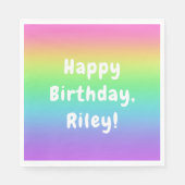 Gepersonaliseerde regenboogdag servet (Voorkant)