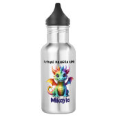 Gepersonaliseerde regenboogdraak waterfles (Links)