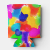 Gepersonaliseerde regenboogkleur Splash Blikjeskoeler (Achterkant)