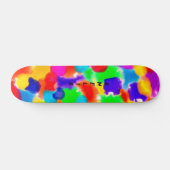 Gepersonaliseerde regenboogkleur Splash Persoonlijk Skateboard (Horizontaal)