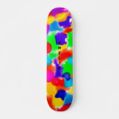 Gepersonaliseerde regenboogkleur Splash Persoonlijk Skateboard (Voorkant)
