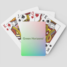 Gepersonaliseerde regenboogkleuren Abstracte kunst Pokerkaarten