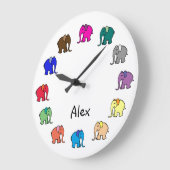 Gepersonaliseerde regenboogkleurige parade voor ew grote klok (Hoek)