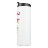 Gepersonaliseerde regenboogontsteking Waterverf me Thermosbeker (Geroteerd rechts)