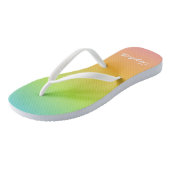Gepersonaliseerde regenboogTeenslippers Teenslippers (Schuin)