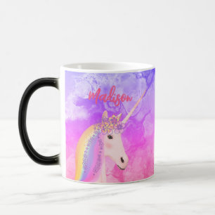 Gepersonaliseerde regenboogunjorn Hot Chocolate Ki Magische Mok