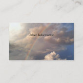 Gepersonaliseerde regenboogVisitekaartjes Visitekaartje (Achterkant)