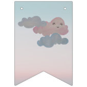 Gepersonaliseerde regenboogwolken met zonnescherm& vlaggetjes (Tweede vlag)