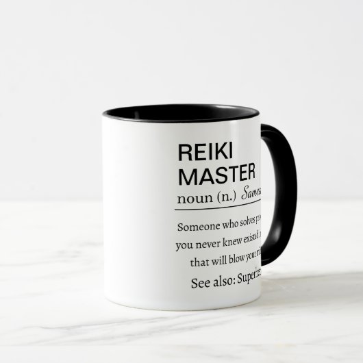 Gepersonaliseerde Reiki Master Definitie Mok (Voorkant rechts)