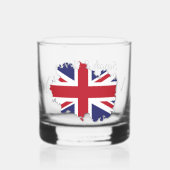 Gepersonaliseerde reis bruiloft Drinkware Set Whisky Glas (Voorkant)