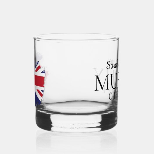 Gepersonaliseerde reis bruiloft Drinkware Set Whisky Glas (Links)