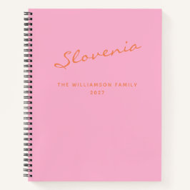 Gepersonaliseerde reis Roze Sinaasappel Travel Jou Notitieboek