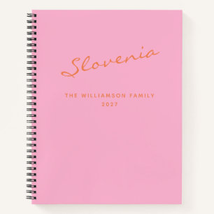 Gepersonaliseerde reis Roze Sinaasappel Travel Jou Notitieboek