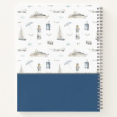 Gepersonaliseerde Reiscruise en Sail Notitieboek (Achterkant)