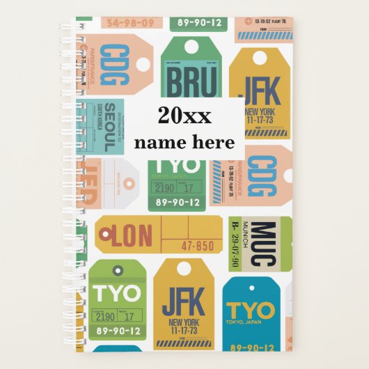 Gepersonaliseerde reisplanner planner (Voorkant)