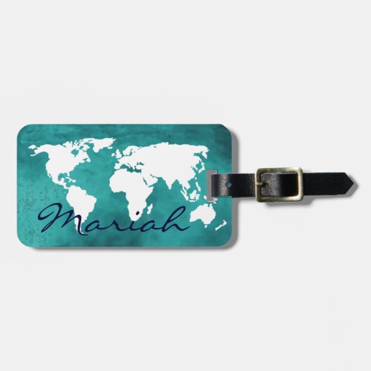 Gepersonaliseerde reizen bagagelabel (Voorkant horizontaal)